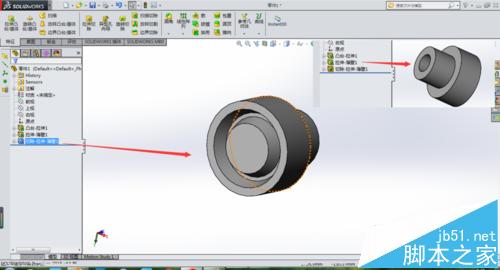 solidworks怎么使用拉伸命令绘制零件?