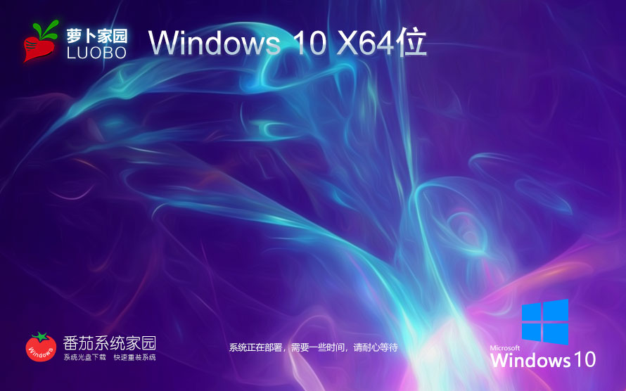 Windows10娛樂版下載 蘿卜家園64位經典珍藏版 官網(wǎng)鏡像下載 無需激活密鑰