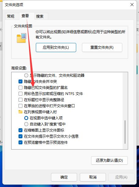 教大家win11怎么查看文件后缀